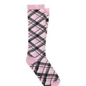 Victoria's Secret Pink and Black Argyle Women's Socks